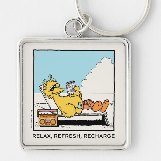 セサミストリート | Big Bird リラックス Refresh Recharge キーホルダー (正面)