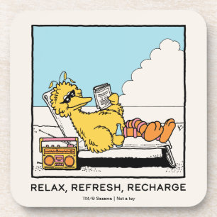 セサミストリート Big Bird リラックス Refresh Recharge コースター