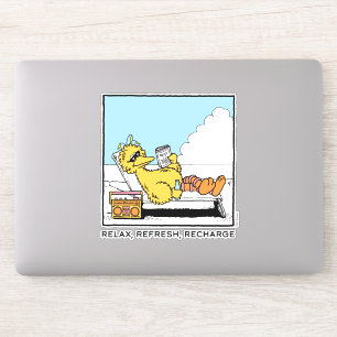 セサミストリート Big Bird リラックス Refresh Recharge シール