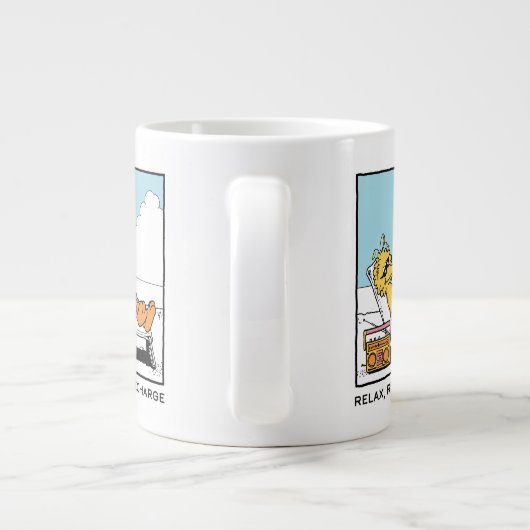 セサミストリート | Big Bird リラックス Refresh Recharge ジャンボコーヒーマグカップ (裏面)