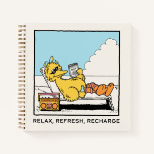 セサミストリート Big Bird リラックス Refresh Recharge ノートブック