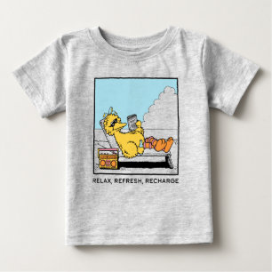 セサミストリート Big Bird リラックス Refresh Recharge ベビーTシャツ