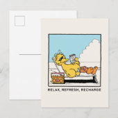 セサミストリート | Big Bird リラックス Refresh Recharge ポストカード (正面/裏面)