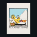 セサミストリート | Big Bird リラックス Refresh Recharge ポストカード<br><div class="desc">Bird Birdを搭載したおもしろいセサミストリートデザインをチェック。</div>