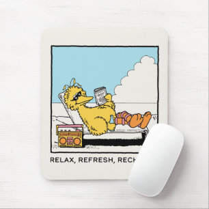 セサミストリート Big Bird リラックス Refresh Recharge マウスパッド