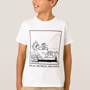 セサミストリート Big Bird リラックス Refresh Recharge Tシャツ