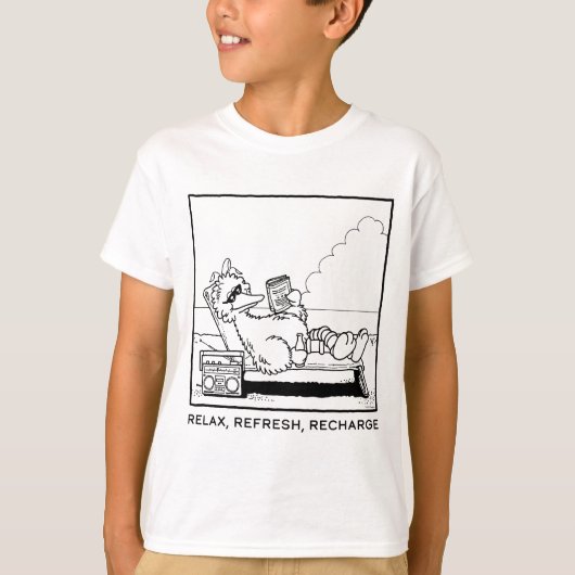 セサミストリート | Big Bird リラックス Refresh Recharge Tシャツ (正面)