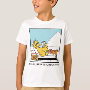 セサミストリート Big Bird リラックス Refresh Recharge Tシャツ