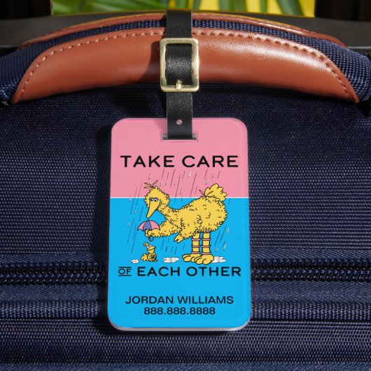 セサミストリート | Big Bird 気に Take |情報の追加 ラゲッジタグ (正面インサイチュ2)