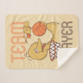 セサミストリート | Bird Birdチームプレーヤー シェルパブランケット (正面(横))