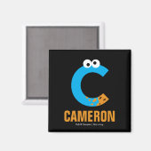 セサミストリート | Cはクッキーモンスター用 マグネット (正面/裏面)