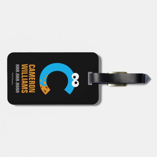 セサミストリート | Cはクッキーモンスター用 ラゲッジタグ (裏面横)