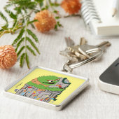 セサミストリート | Christmas Oscar the Grouch キーホルダー (側面)