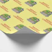セサミストリート | Christmas Oscar the Grouch ラッピングペーパー (角)