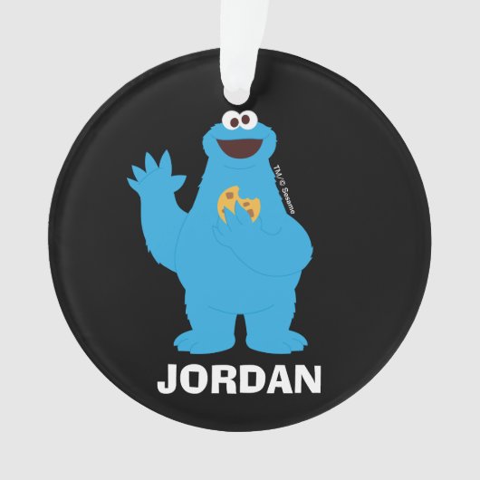セサミストリート | Cookieモパーソナライズされたンスター オーナメント (正面)