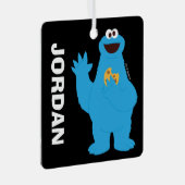 セサミストリート | Cookieモパーソナライズされたンスター メタルオーナメント (正面右)