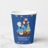 セサミストリート | Cookieモンスターお誕生日ケーキ 紙コップ (正面)