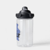 セサミストリート | Cookieモンスターが息を吸う ウォーターボトル (背面)