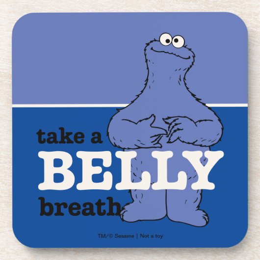 セサミストリート | Cookieモンスターが息を吸う コースター (正面)