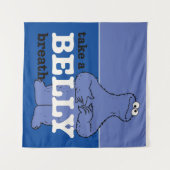 セサミストリート | Cookieモンスターが息を吸う タペストリー (正面(横))