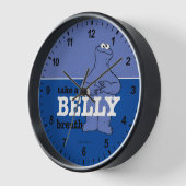 セサミストリート | Cookieモンスターが息を吸う 壁時計 (傾斜)