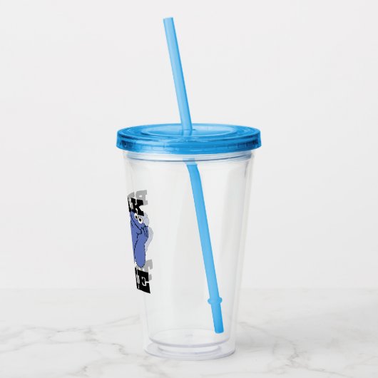 セサミストリート | Cookieモンスターの破壊時間 アクリルタンブラー (左)