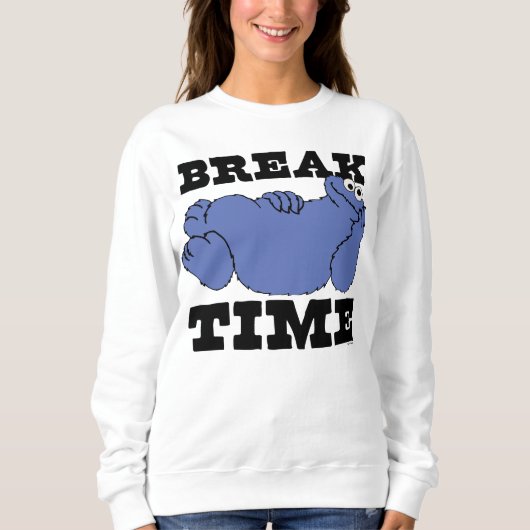 セサミストリート | Cookieモンスターの破壊時間 スウェットシャツ (正面)