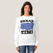 セサミストリート | Cookieモンスターの破壊時間 スウェットシャツ (正面フル)