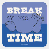 セサミストリート | Cookieモンスターの破壊時間 スクエアシール (正面)