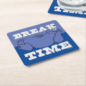 セサミストリート | Cookieモンスターの破壊時間 スクエアペーパーコースター (アングル)