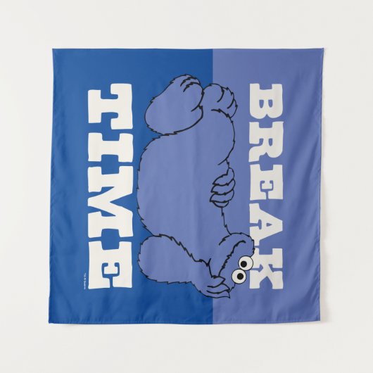 セサミストリート | Cookieモンスターの破壊時間 タペストリー (正面(横))