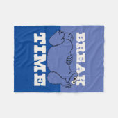 セサミストリート | Cookieモンスターの破壊時間 フリースブランケット (正面(横))