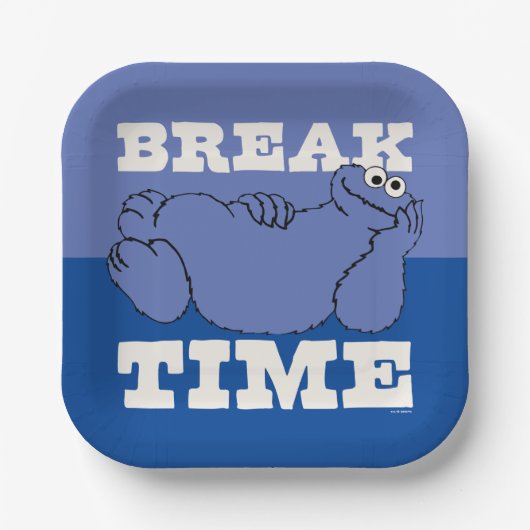 セサミストリート | Cookieモンスターの破壊時間 ペーパープレート (正面)