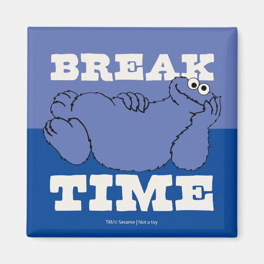 セサミストリート | Cookieモンスターの破壊時間 マグネット (正面)