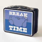 セサミストリート | Cookieモンスターの破壊時間 メタルランチボックス (正面)