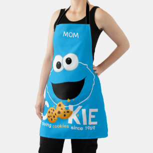 セサミストリート Cookieモンスターを愛するクッキー エプロン