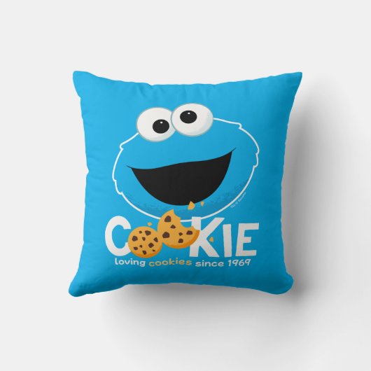 セサミストリート | Cookieモンスターを愛するクッキー クッション (裏面)
