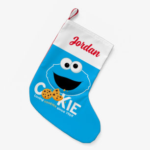 セサミストリート Cookieモンスターを愛するクッキー スモールクリスマスストッキング