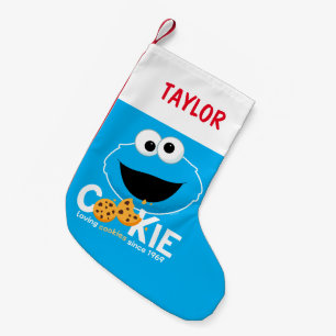 セサミストリート Cookieモンスターを愛するクッキー スモールクリスマスストッキング