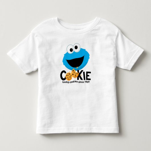 セサミストリート | Cookieモンスターを愛するクッキー トドラーTシャツ (正面)