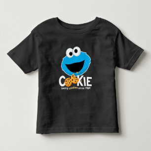 セサミストリート   Cookieモンスターを愛するクッキー トドラーTシャツ