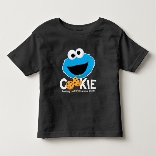 セサミストリート | Cookieモンスターを愛するクッキー トドラーTシャツ (正面)