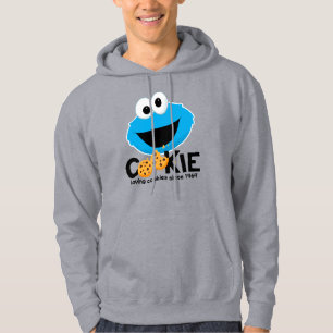セサミストリート Cookieモンスターを愛するクッキー パーカ
