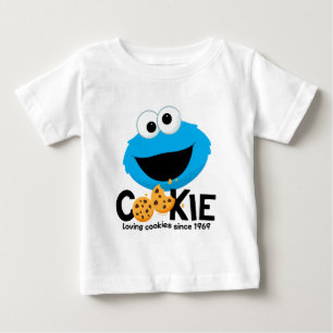 セサミストリート Cookieモンスターを愛するクッキー ベビーTシャツ