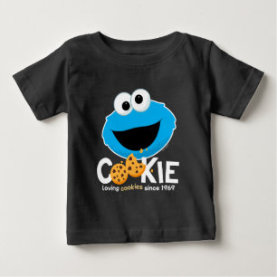 セサミストリート Cookieモンスターを愛するクッキー ベビーTシャツ
