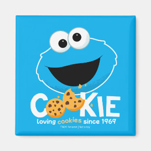 セサミストリート Cookieモンスターを愛するクッキー マグネット