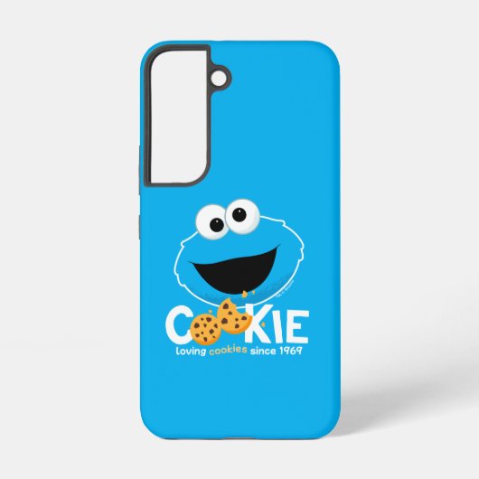 セサミストリート | Cookieモンスターを愛するクッキー Samsung Galaxyケース (裏面)
