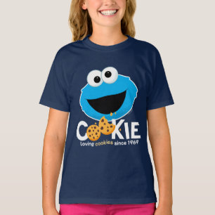 セサミストリート   Cookieモンスターを愛するクッキー Tシャツ
