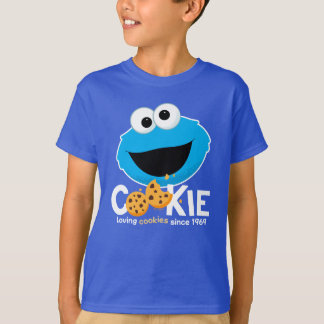 セサミストリート | Cookieモンスターを愛するクッキー Tシャツ