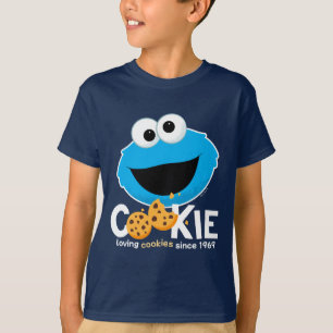 セサミストリート Cookieモンスターを愛するクッキー Tシャツ